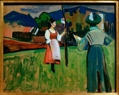 Murnau – Gabriele Münter Painting by Wassily Kandinsky
